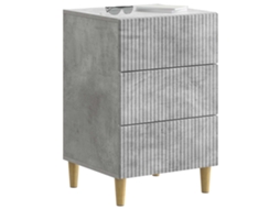Armário de Cabeceira Cinzento Cimento 43x41x66,5 Cm MAISON EXCLUSIVE