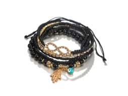 Pulseira De Pérola Com Strass Moda Jóia Delicada Decoração