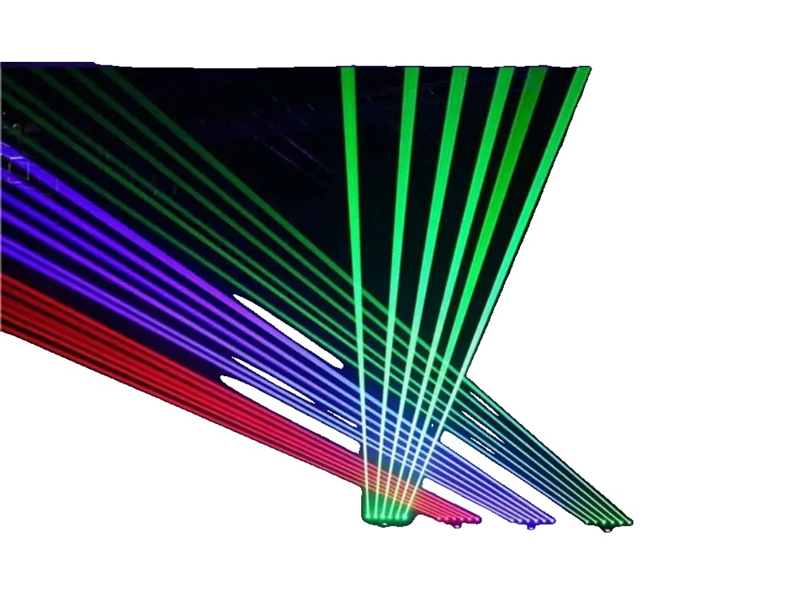 Projetor A Laser Dj, 6x500mw Laser, Controle Dmx, Rgb 3in1 Oem