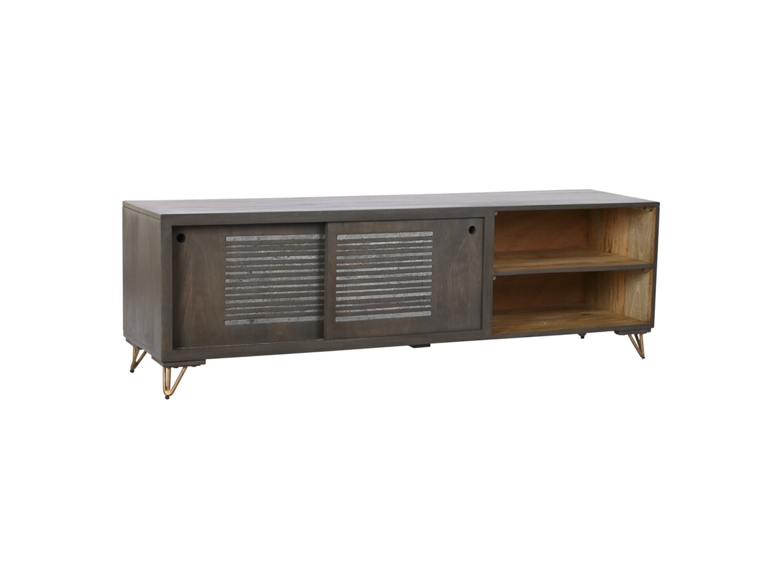 Suporte para Tv em Madeira de Mangueira Marrom, 160x40x50cm ALEXANDRA HOUSE LIVING