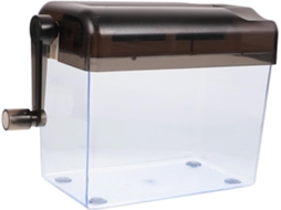 Destruidor De Papel Manuel A6 Gris Petit Broyeur De Documents De Bureau Compact Accessoire