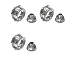 Conjunto De 3 Mós Cônicas De Aço Inoxidável De Reposição, 48 Mm, Acessórios Para Moedor Saeco Magic / Royal / Strato.