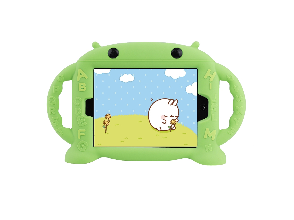Capa Para Ipad (suporte À Prova De Choques) 7,9 Polegadas Ipad Mini1/2/3/4 Capa De Silicone Verde