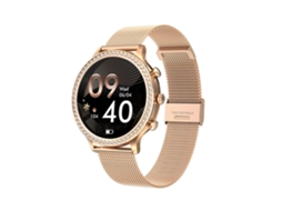 Relógio Inteligente Feminino Diamond Smart Watch Bluetooth De 1 32 Polegadas Com Frequência Cardíaca Rastreador De Condicionamento Físico Yunzii