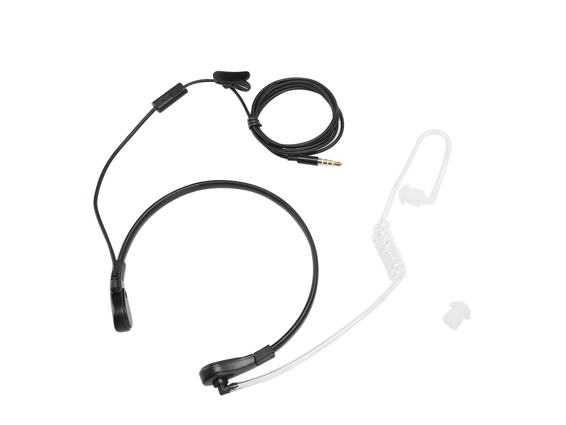 Microfone De Garganta Com Fio 3.5mm Com Proteção Contra Radiação E Fio De Ar Oculto Ajustável Para Smartphone