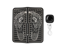 Tapete Massageador Elétrico Portátil Dobrável Para Os Pés Com Carregamento Usb E 6 Modos Para Homens E Mulheres Slowmoose