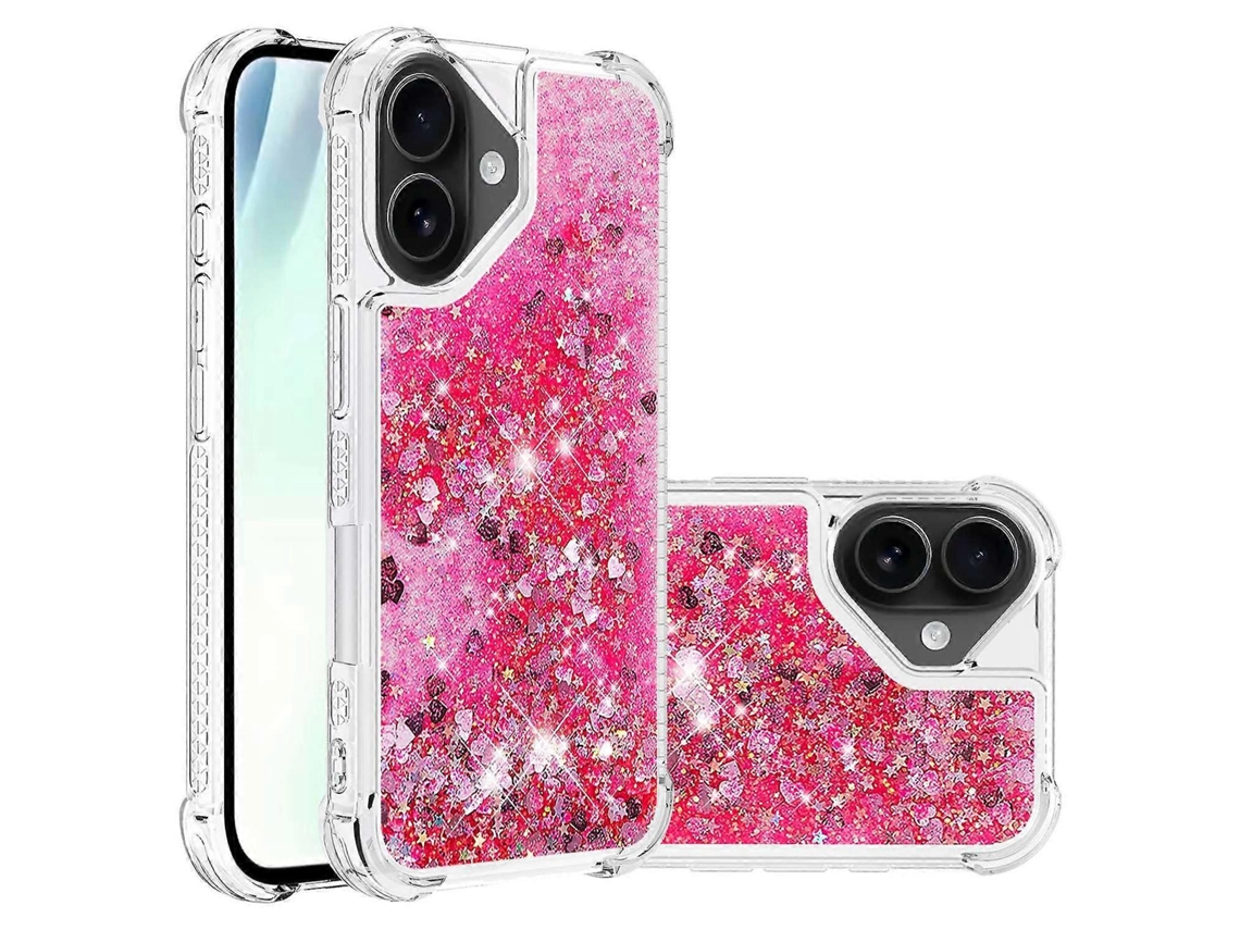 Capa De Tpu Compatível Com Iphone 17 Com Glitter E Areia Movediça, À Prova De Choque -lingling