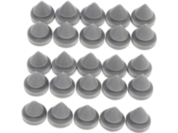 Tehaux 25 Peças De Amortecedores Porta Silicone E Borracha Para Elevador, Com Absorção E Resistência A Altas