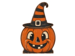 Decoração De Halloween Laxiscreed Com Abóbora, Fantasma E Gato Preto Em Madeira Para Mesa E Quarto