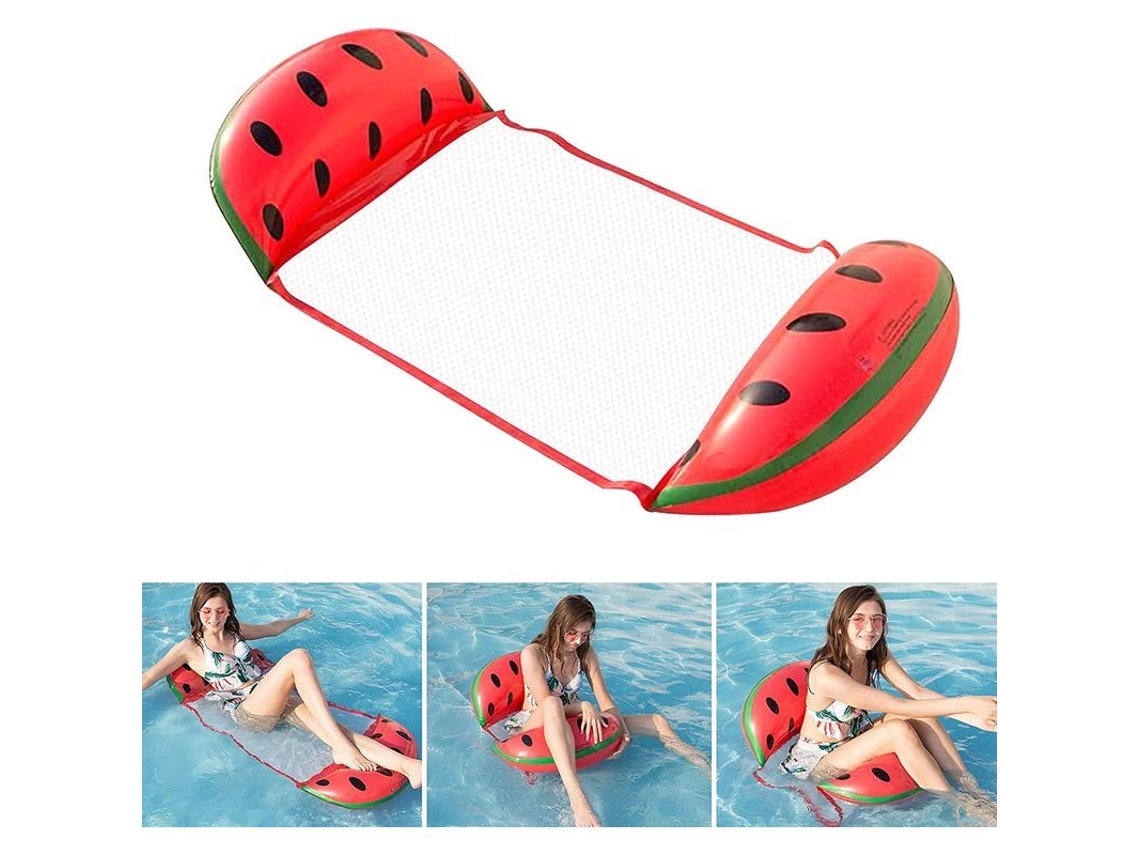 Flutuador Inflável Nova Line 4 em 1 para piscina, rede, hamaca, cadeira, portátil, melancia