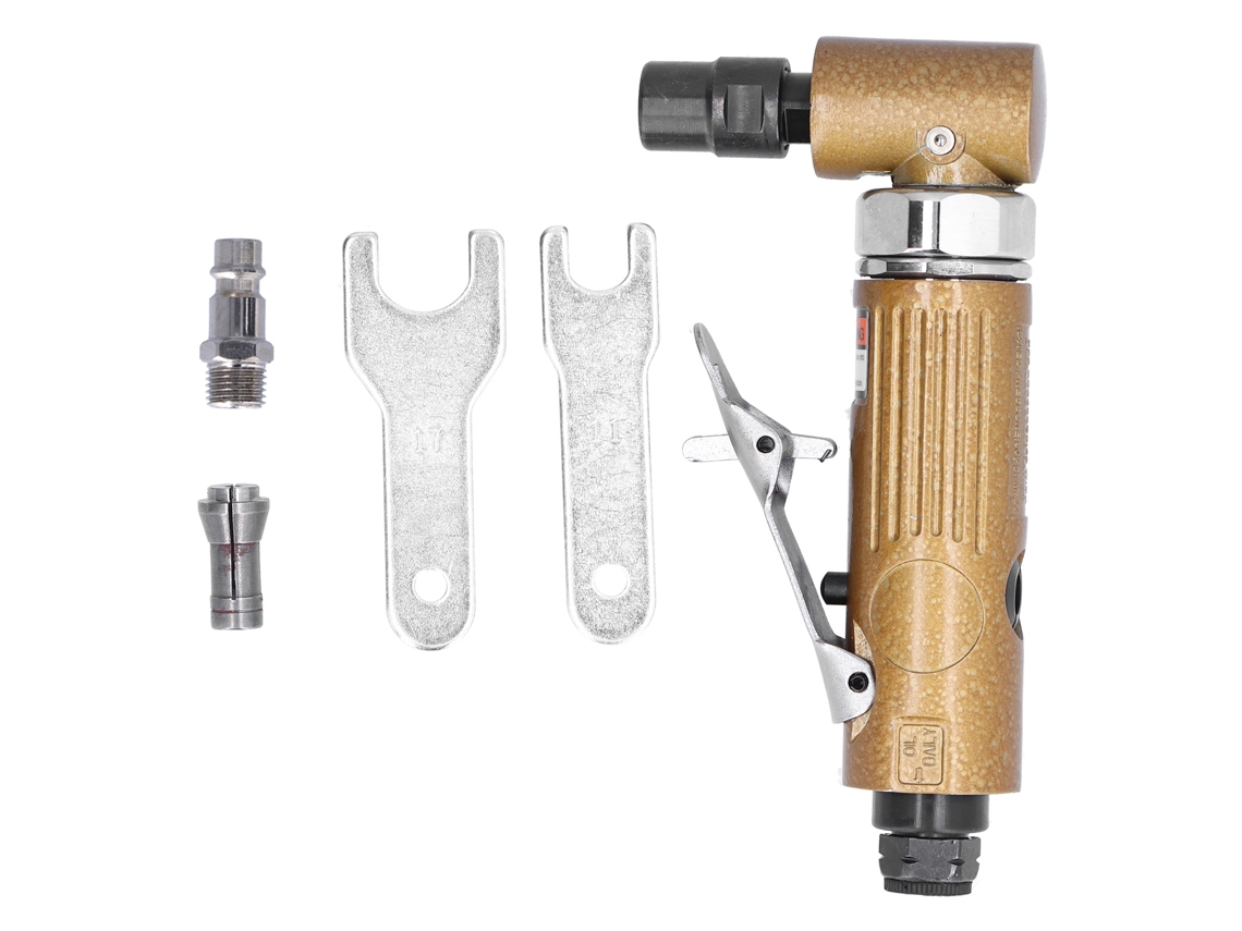 Ferramenta De Lixamento Pneumática De Canto Reto Air Die Grinder 1/4 Polegada 20000rpm, Kit Com Plugue Eu