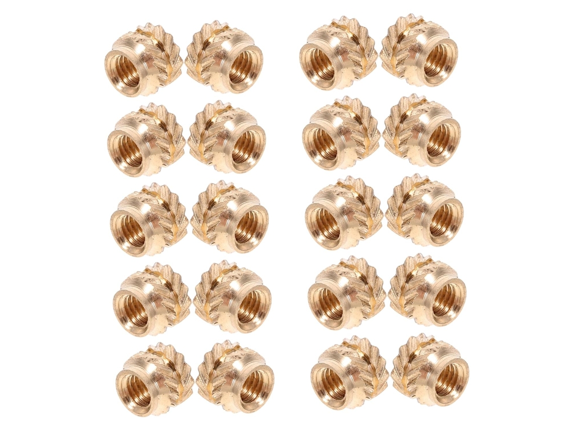Jojofuny 120 Peças De Insertos Roscados Cobre Para Fixação A Quente, Textura De Rosca Interna Para Uso Profissional Em