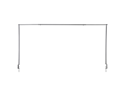 Haste de mesa decorativa ESSCHERT DESIGN Preto Aço (117.7-211.5 x 3.7 x 110.5 cm)