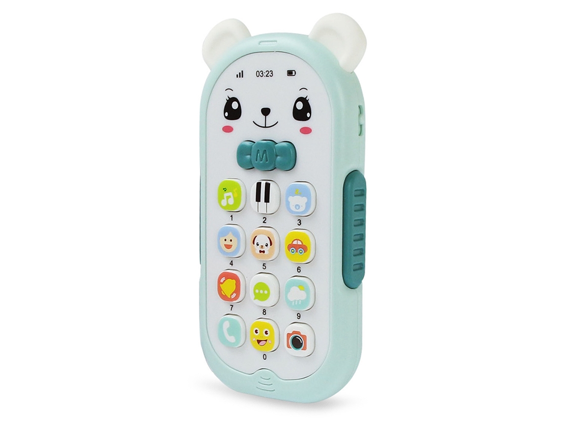 de Telefone Celular com Iluminação Música e Volume Ajustável Crianças Brincam e Aprendem Telefone Falso para Bebês e Crianças Pequenas An JEDBESETZT