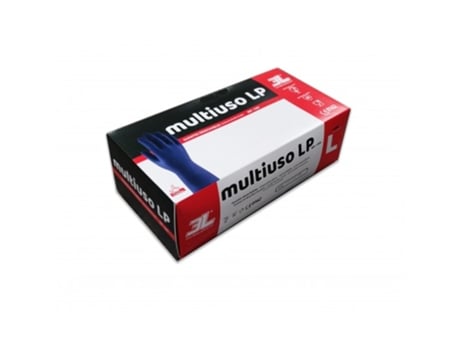 Luvas 3L INTERNACIONAL De Látex Extra Fuertes Multiuso Lp 50 Uds (Tamanho L)