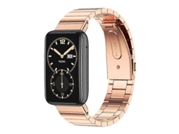 Pulseira De Metal De Aço Inoxidável Com Bambu Mijobs Para Xiaomi Mi Band 7 Pro