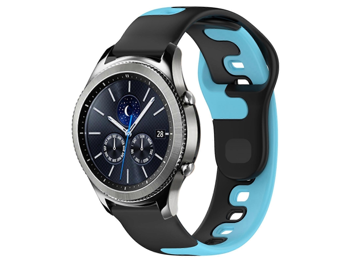 Pulseira De Silicone Bicolor De 22 Mm