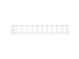 Vidaxl Canil De Exterior 26,62 M² Aço Galvanizado