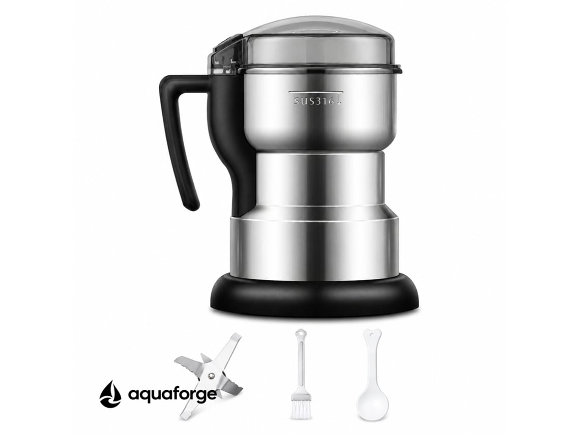 Moinho Manual Aquaforge Com 200 G E Aço Inoxidável Para Grãos E Especiarias