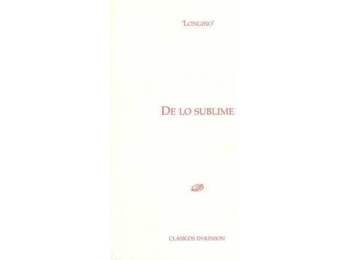 Livro De Lo Sublime de Longino (Espanhol)
