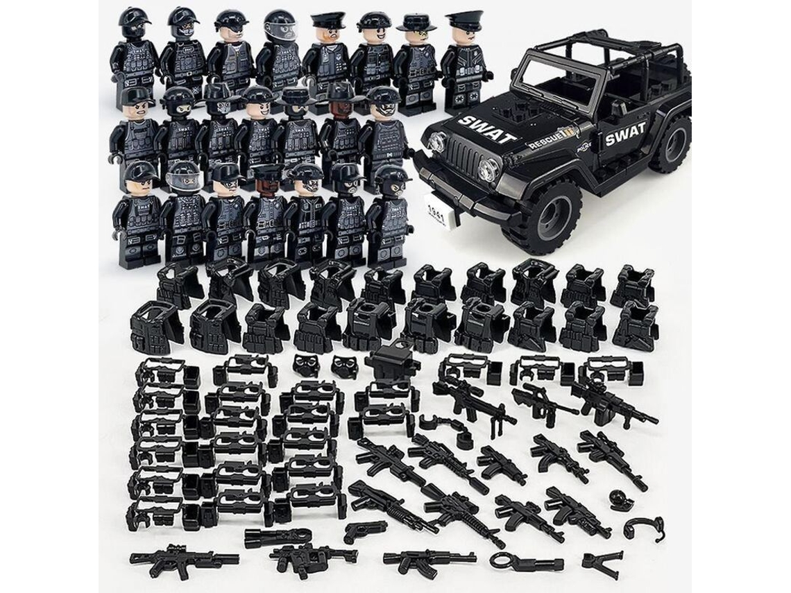 2026 set de Construcción de Vehículos Todoterreno de La Serie Militar Jbg Con Minifiguras para Niños.