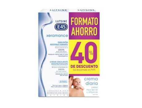 Creme Corporal LUTSINE E45 Lutsine Xeramance Plus (100 ml) Duplo