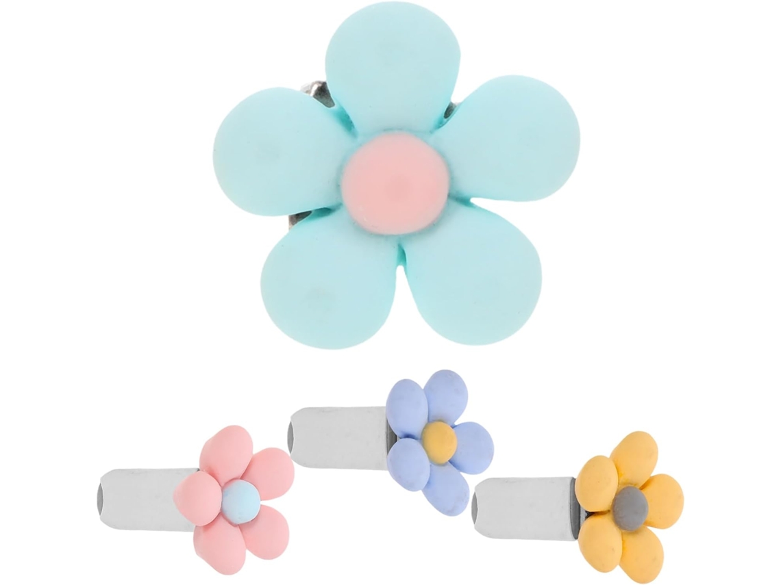 Conjunto De 4 Clipes De Flor Para Carro, Decoração De Saída De Ar Com Formato De Margarida