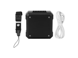 Ventilador de cinto clip USB 4000mAh 3 velocidades luz branca ABS para acampamento viagens MARCA