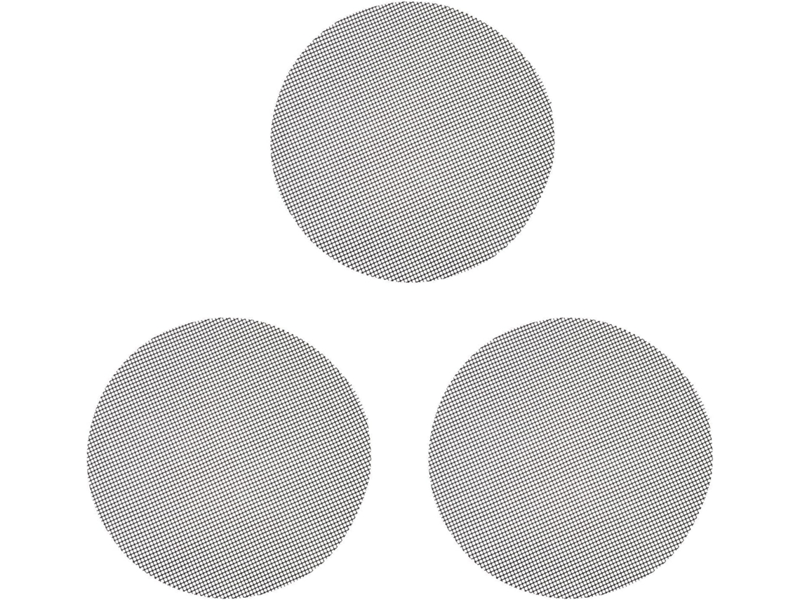 Tapetes Antiaderentes para Grelha, Ecológicos e Fáceis de Guardar, Kit de 3 Peças em Ptfe, Tapete Preto para Grelhar, CHABERLU