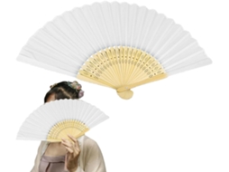 Leque Dobrável À Mão, Charmoso e Elegante, Estilo Vintage Retrô Chinês Japonês, de Seda para CHABERLU