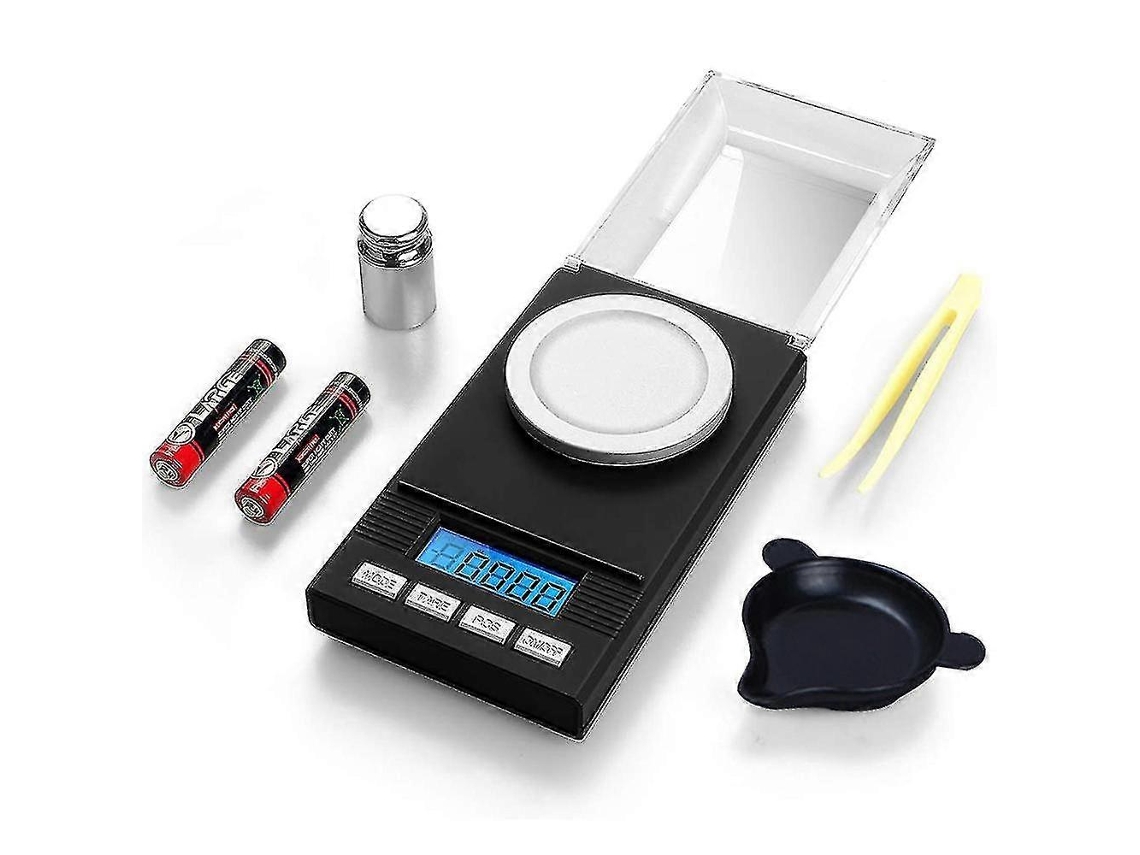 Balança Digital De Bolso Em Miligramas, 0,001g X 50g, Balança Eletrônica Para Joias, Recarga De Moedas E Cozinha, Mini Balança Em Aquaforge