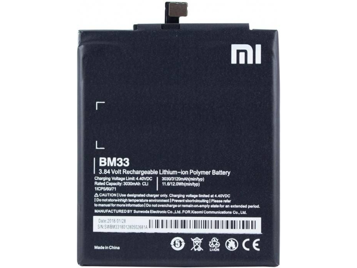 Bateria XIAOMI Lítio Ionen Polymer BM33 XIAOMI Mi 4i 3000mAh Original