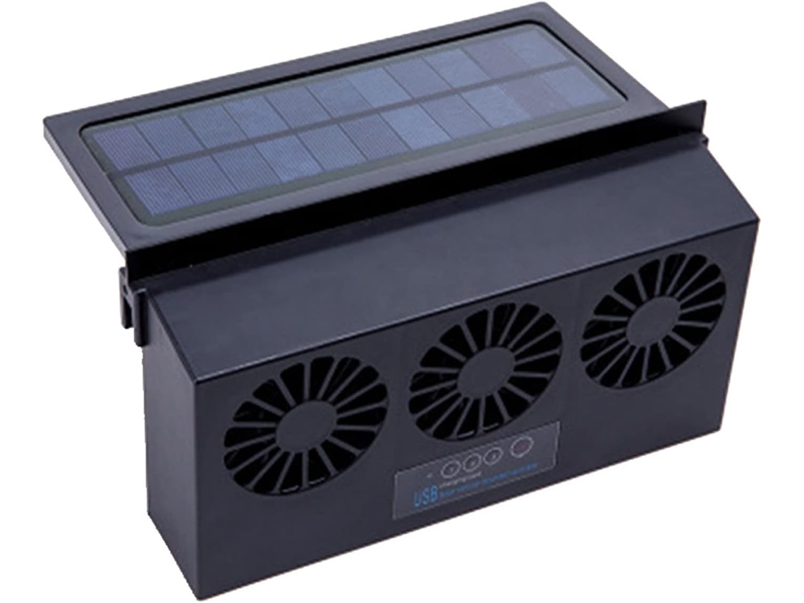 Ventilador Para Carro, Ventilador Solar De Exaustão Para Carro, Troca De Ventilador, Bateria Recarregável, Super Turbina