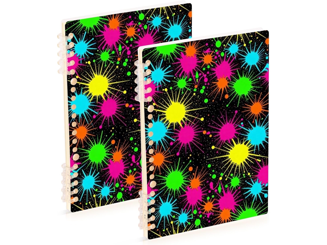 Conjunto de 2 Cadernos Espiral A5 21,1 X 14,5 Cm Capa Dura 60 Folhas para Planejamento e Negócios 21 14