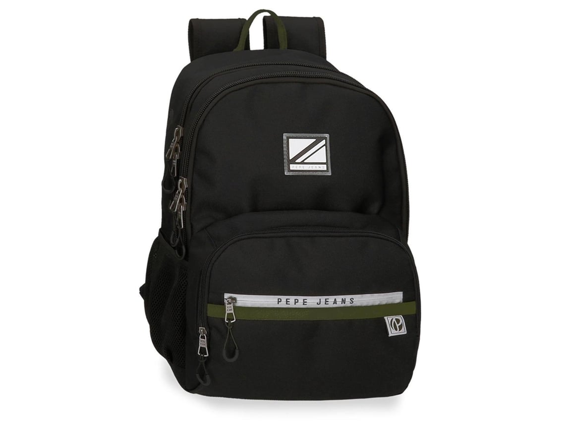 Mochila PEPE JEANS Luca (Preto 33 x 46 x 17 cm) Worten.pt