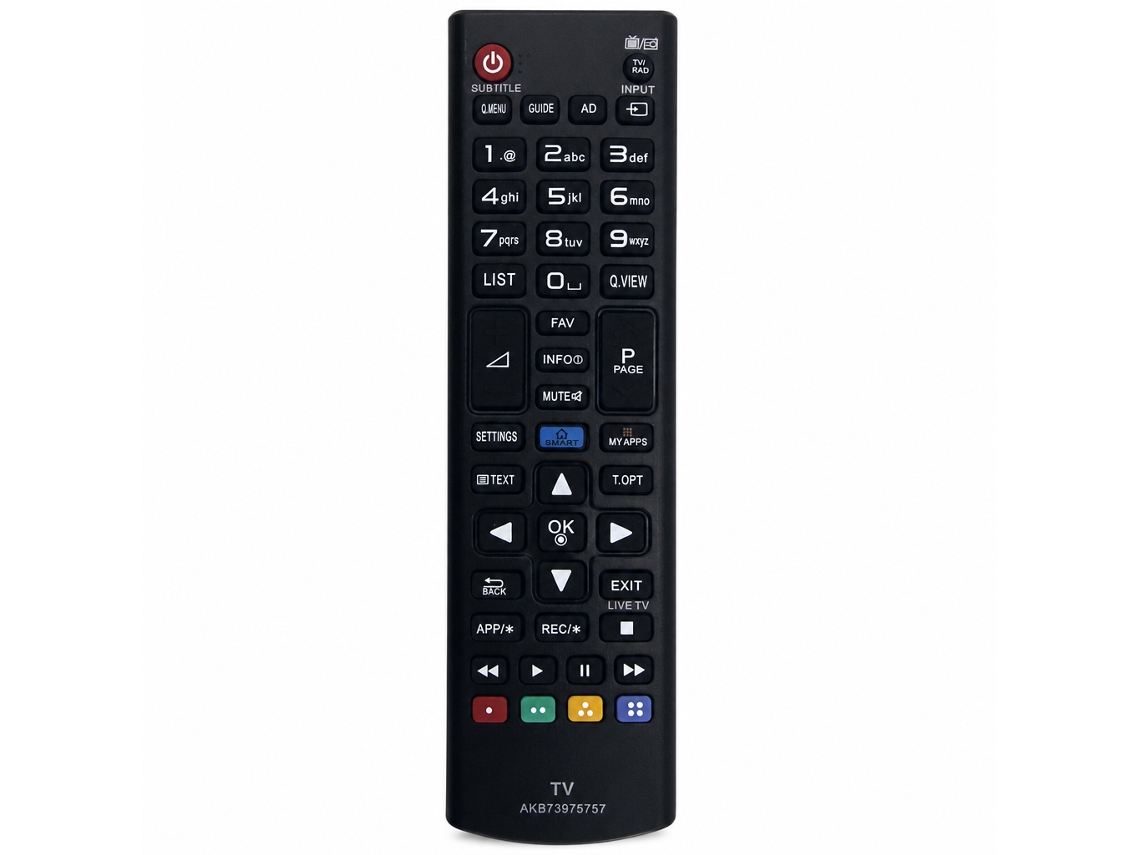 Comando À Distância Para Tv Compatível Com Lg Akb73975757_zhd