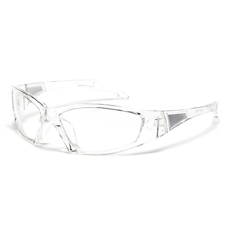 Óculos De Sol Emosnia Estilo Punk Anos 2000 Masculino Feminino Moda Y2k Tecnologia Futurista Ciclismo A05 Transparente Preto