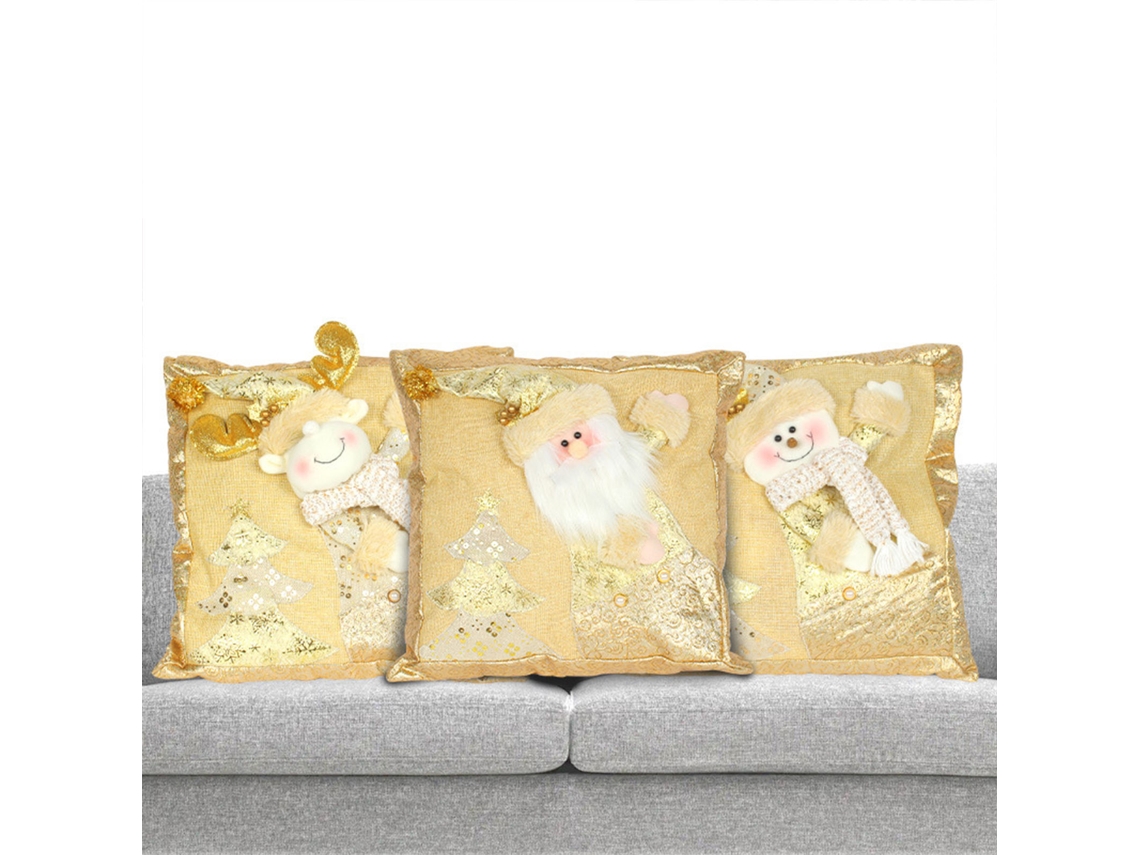 Capas De Almofada Do Pai Natal (pacote Com 2, 44*44cm) Eoocoo