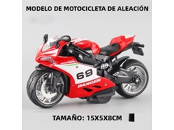 Miniatura de Motocicleta em Liga Metálica, Brinquedo de Simulação de Corrida Off road, Presente. MDUG