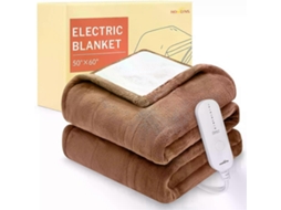 Manta Elétrica De Lã Flanelada Macia, Aquecida, Com 5 Níveis De Temperatura. Olysi Shop