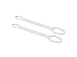Chave Universal De 2 Peças Com Dois Extremos Autoajustáveis Ajustáveis 8‑22mm Comprimento 260mm Prata Galvanizada