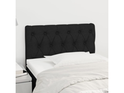 Cabeceira De Cama Tecido 80x7x78/88 Cm Preto