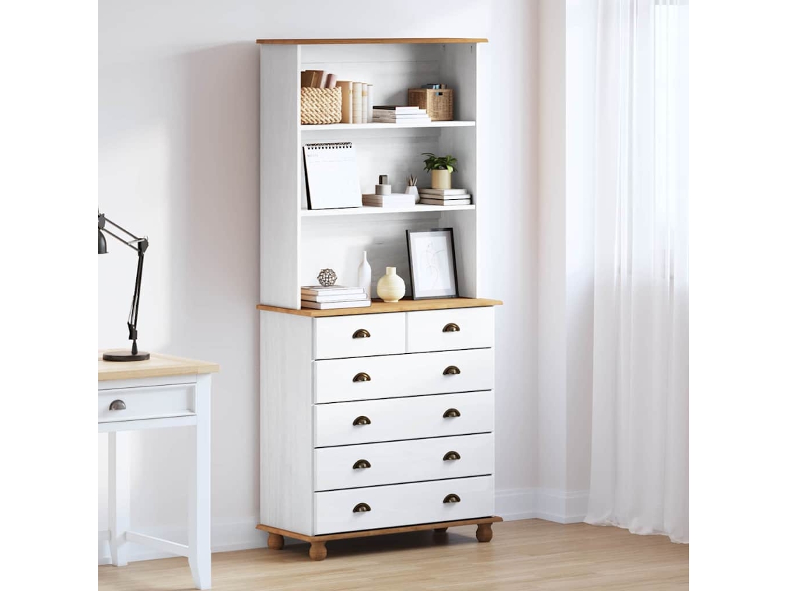 Vidaxl Hutch Com Gaveta Askim Branco 91 X 40 X 200,5 Cm