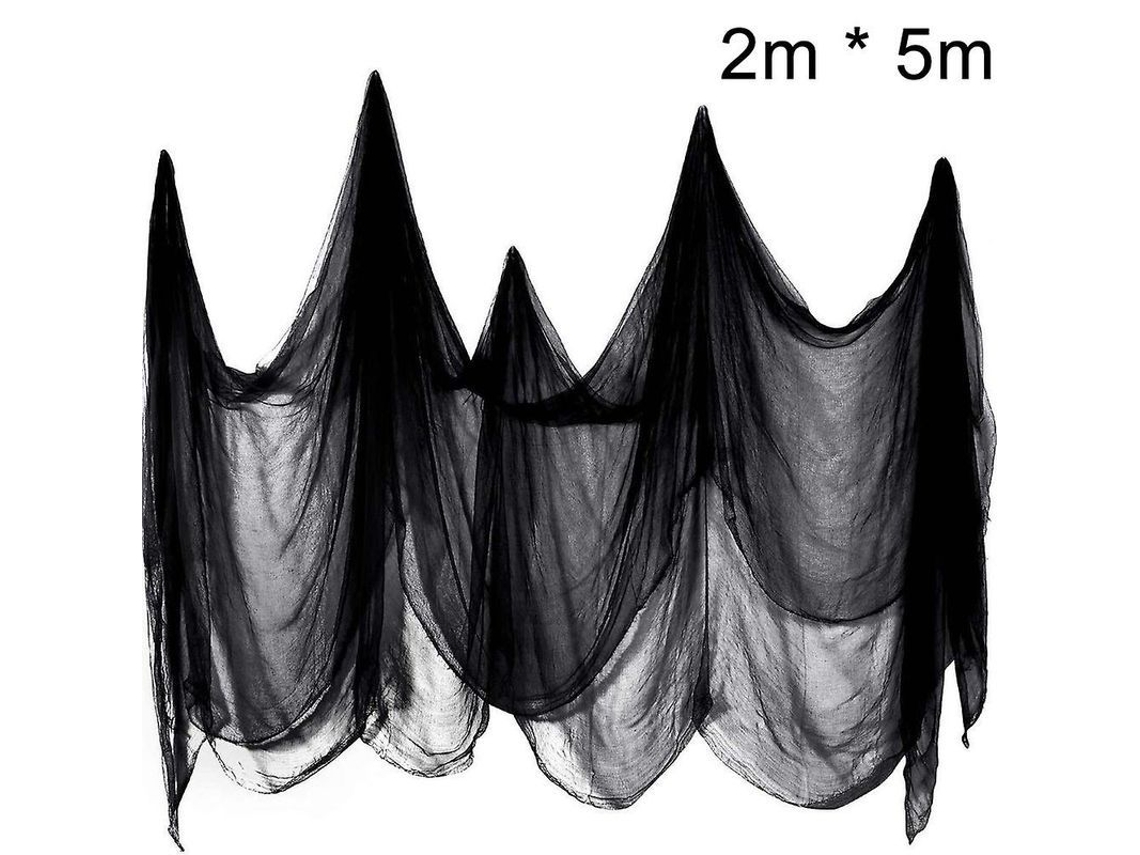 Decoração De Festa De Halloween Têxtil Golaço Assustador 5x2m Para Portas Janelas Parede