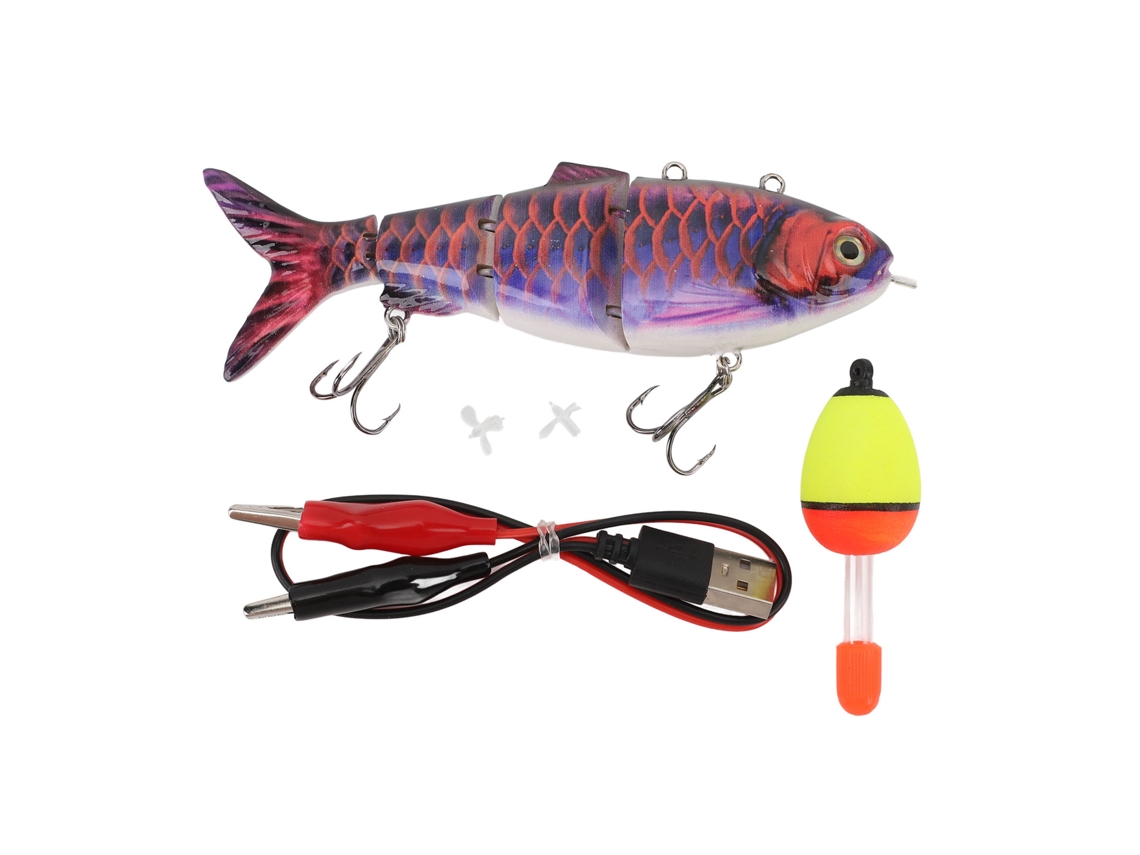 Isca Robótica de Pesca com Led e Propulsor Usb