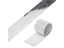 Rebe-3pcs Losa Mosaico Espelho Prata 1464 Grãos Acrílico Autoadesivo 4x100cm Pegatinha Para Manuais