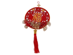 Laxiscreed Decoração De Nó Chinês Com Framboesas Vermelhas E Ginkgo Para Natal E Casa