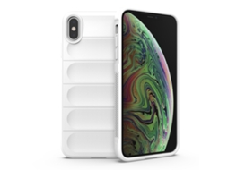 Capa Halinuia Para Iphone Xs Max Magic Shield Tpu Branca (proteção Integral, Interior Em Flanela)