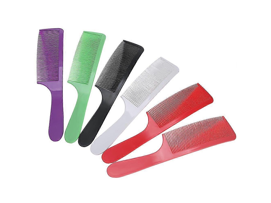 Conjunto De 6 Pentes Curvos Para Corte De Cabelo Com Cabo Antiderrapante.