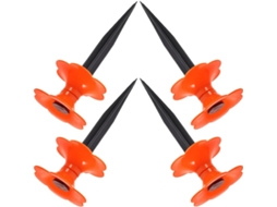 Conjunto De 4 Peças Suporte Para Mangueira Jardim Com Estacas